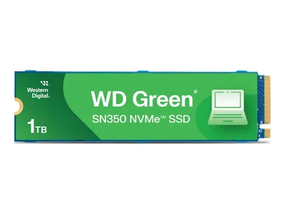 Produktbild von WD Green SN350 NVMe SSD WDS100T3G0C - SSD - 1 TB - intern - M.2 2280 - PCIe 3.0 x4 (NVMe)