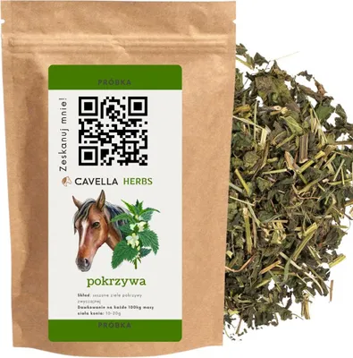 Image de Complément alimentaire à base de plantes pour chevaux : ortie séchée, riche en fer, qui renforce le système immunitaire