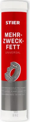 Produktbild von STIER Mehrzweckfett Universal, 400 g in Kartusche, reduziert Verschleiß und Reibung, praktisches Schmierfett für diverse Anwendungen, ideal für Wartung und Instandhaltung