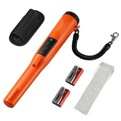 Produktbild von "SM® - Metall-Detektor Pinpointer - IP68 Komplett Wasserdicht - Metallsuchgerät 11cm Erkennungstiefe - Propointer Schatzsuche - 3 Modi LCD/Ton/Vibration - 9V Batterie & Samtbeutel Inklusive"