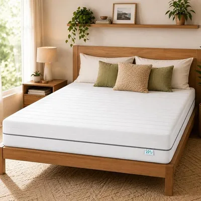 Imagen del producto de Colchón de 140x200 - Colchón de espuma fría ergonómico - Colchón de 7 zonas, firmeza H3 - Certificado - Funda lavable - Nivel de firmeza H3 - Transpirable - Altura 16 cm