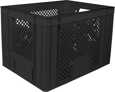 Zdjęcie produktu dla Koszyk rowerowy - Kosz rowerowy - Do przewozu zakupów - Duża pojemność - 40x30x26 cm - Czarny