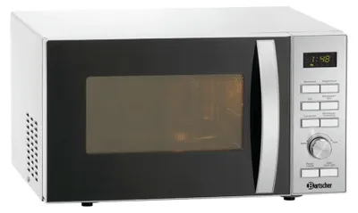 Produktbild von Bartscher Mikrowelle, 19501M-HLGR, 25L, 1950 W, mit Grill und Heißluft, 610857