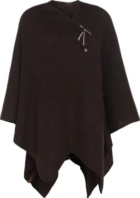Produktbild von Knit Factory Jazz Poncho Cape - Dunkelbraun - One Size