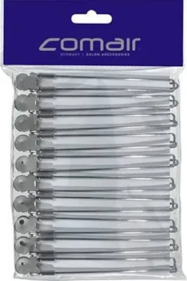 Produktbild von Comair Haarschneideklammer 10er Karte 12,5cm chrom