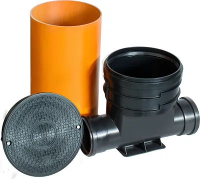 Produktbild von ScarMaxx Schachtsystem Set DN315, Breite 54,5cm, 2xDN160, Ohne Reduzierung