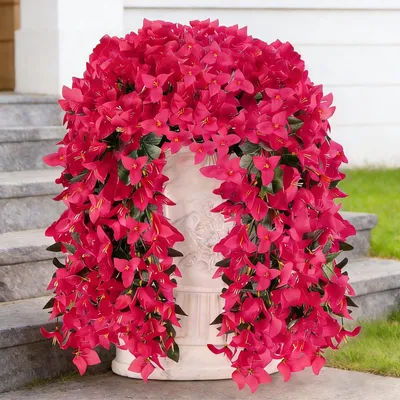 Obrázok produktu pre Umelo kvitnúce rastliny Bougainvillea, odolné voči UV žiareniu – vhodné na vonkajšie použitie