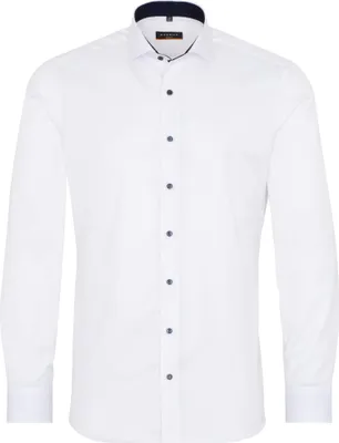 Produktbild von Eterna - Slim Fit - Bügelfreies Herren Langarm Hemd, (8819 F142), Größe:38, Farbe:Weiß (00)