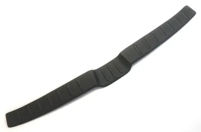 Zdjęcie produktu dla Osłona krawędzi bagażnika, czarna, wykonana z tworzywa ABS, pasująca do Renault Clio IV (hatchback), rocznik 2013-2018