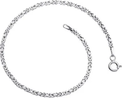 Produktbild von SILBERKETTEN STORE Königskette Armband 2mm - 925 Silber, Länge wählbar von 16-25cm - 23cm