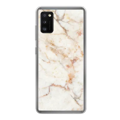 Produktbild von MuchoWow® Handyhülle Schutzhülle Hülle für Samsung Galaxy A41 Marmor - Braun - Luxus Silikon Softcase Handy Hülle - Mobiltelefon