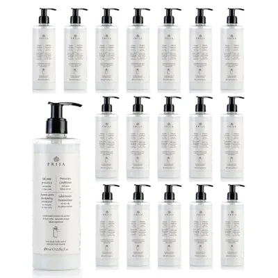 Immagine prodotto di Prija Crema Balsamo Protettivo con Estratto di Noce Verde - Set grande (18x 380 ml) - Per tutti i tipi di capelli - 100% vegan e