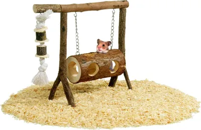 Produktbild von Karlie Wonderland Nagerspielzeug Tunnelschaukel Holz Natur 31 x 25 x 25 cm
