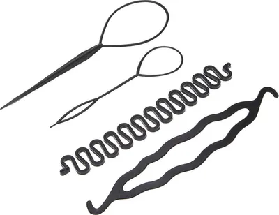 Produktbild von Go Go Gadget – Haarstyling-Werkzeuge – Topsy Tail – Französischer Zopf – Herstellung eines Dutts – Set mit 4 Teilen