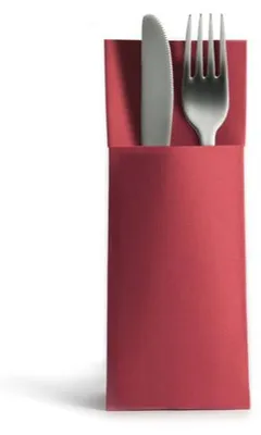 Produktbild von 1250 Airlaid Besteckservietten Bestecktaschen bordeaux