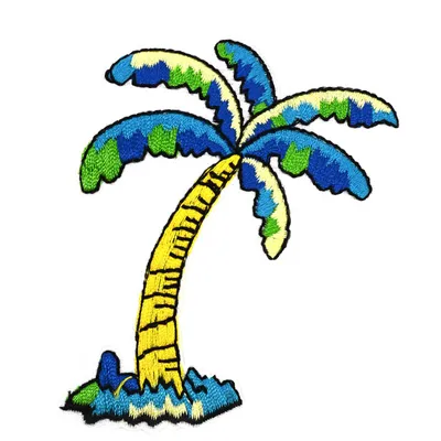 Aufbügler Spaß und Sommer Palme