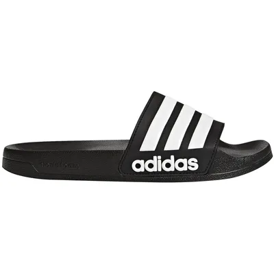 Produktbild von Adidas Cloudfoam Adilette, Männlich, Erwachsener, Schwarz, Weiß, Einfarbig, 39.3 (39 1/3)