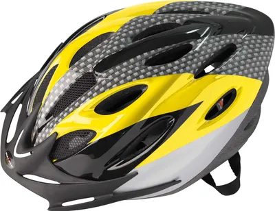Produktbild von WALSER Fahrradhelm Sprinter NXTG, Radfahrhelm 48-54cm mit anpassbarem Drehradverstellsystem und Insektennetz, Radhelm, gelb
