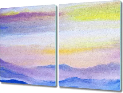 Produktbild von Coloray Schneidebrett Herdabdeckplatte 2x40x52 cm Kochplattenabdeckung Hackbrett Küchenbrett - Meer von Wolken