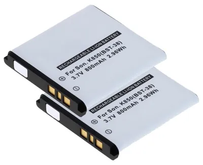 Immagine prodotto di CELLONIC 2x Batteria per Cellulare Compatibile con Sony Ericsson K850i, BeJoo, W995, Compatibile con Sony BST-38 – (800mAh, 3.7V)
