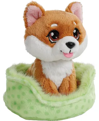 Obrázok produktu pre NICI 61943 Plyšová hračka pes Shiba Inu 12cm v zelenom košíku