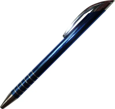 Produktbild von Kugelschreiber aus Metall / im eleganten Design / Farbe: blau