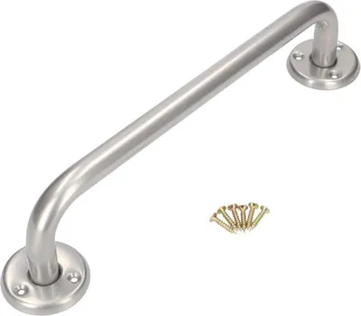 Produktbild von Wannengriff 200 mm Silber Halter Badewannengriff Duschgriff Wandgriff Wandhalter Wandmontage Haltegriff für Senioren Badezimmer Badehilfe | Für Badewanne, Badehilfe für Senioren