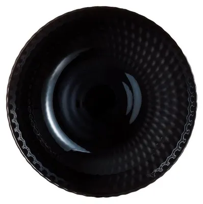 Image de 6 assiettes creuses noires 20 cm Pampille - Luminarc