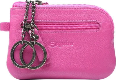 Image de Esquire Cuir étui à clés Peru Key Case Pink pourpre