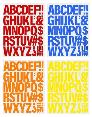 Produktbild von Set von 4 Bügelbuchstaben für Kleidung