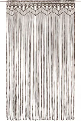 Produktbild von vidaXL Makramee Vorhang Taupe 140x240 cm Baumwolle