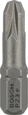 Obrázek produktu pro Bosch 2 607 001 562, 3 kusů, Křížový, PZ 3, Ocel, 25 mm, 25,4 / 4 mm (1 / 4")