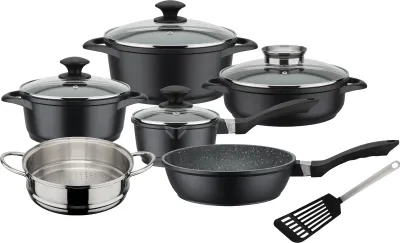 Produktbild von GSW Kochtopfset Gourmet Granit 10teilig, Induktion