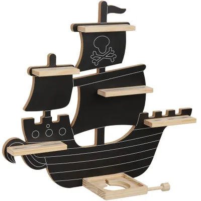 Produktbild von tectake® Tonie Regal, magnetisch für 40 Figuren, doppelseitige Metallstreifen, inkl. Kopfhörerhalterung, Montagematerial, Montageanleitung, in schwarz