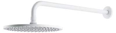 Regendouche mit Arm ø25 cm Slimline Mattweiß