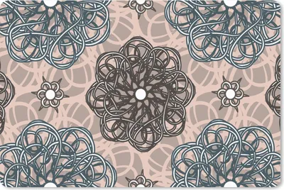 Produktbild von MuchoWow® Schreibtischunterlage Muster - Abstrakt - Blumen 60x40 cm - XXL Mauspad - Großes Mauspad