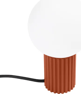Zdjęcie produktu dla Lampa biurkowa HALO ochra czerwona 1xG9 8W aluminium/szkło 19x12x12cm Sollux Lighting