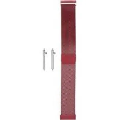 Obrázok produktu pre Náramok z nehrdzavejúcej ocele, 18 mm, červený, s magnetickým zapínaním