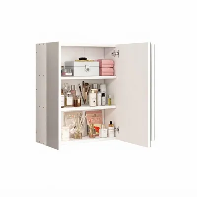 Obrázok produktu pre Závesná Kúpeľňová Skríňka S Trojdelným Zrkadlom Moderný Loft
