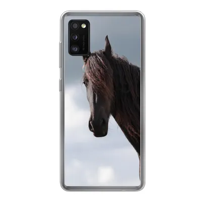 Produktbild von MuchoWow® Handyhülle Schutzhülle Hülle für Samsung Galaxy A41 Pferde - Himmel - Porträt Silikon Softcase Handy Hülle - Mobiltelefon