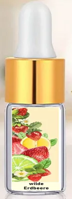 Produktbild von GKA Parfüm Öl wilde Erdbeere aus Frankreich Parfümöl Kosmetik Grüner Akkord, Zitrone, Erdbeere, Gourmet-Akkord sehr intensiv Probierfläschchen