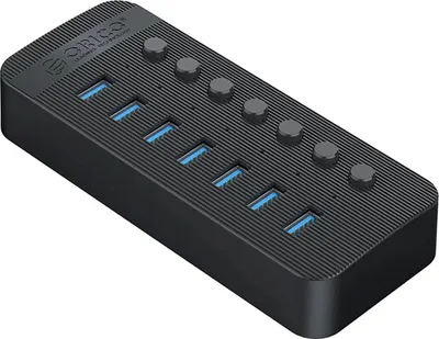 Obrázek produktu pro Orico CT2U3-7AB 7portový rozbočovač USB-A 3.0, černý
