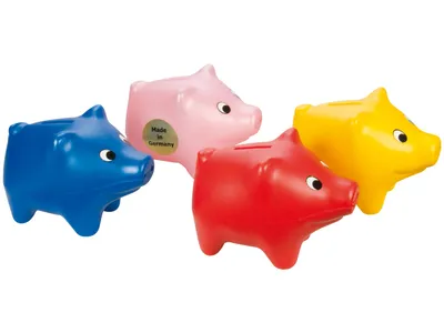 Image de LENA Tirelire 15cm couleurs assorties