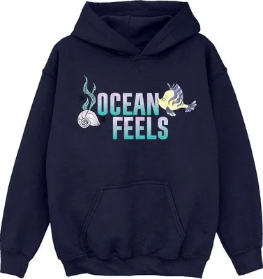 Produktbild von Disney - "The Little Mermaid" Kapuzenpullover für Mädchen BI8939 (152-158) (Marineblau)
