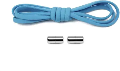 Produktbild von CHPN - Elastische Schnürsenkel - Blaue Schnürsenkel - Elastische Kinderschnürsenkel - Sportschnürsenkel - Elastische Schnürsenkel - Mit Verschluss - Hellblau