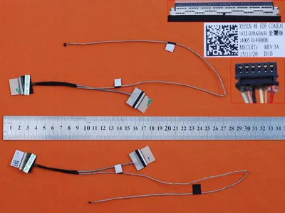 Imagen del producto de Cable de pantalla, versión 2, compatible con ordenadores portátiles ASUS X555LN, con 40 pines