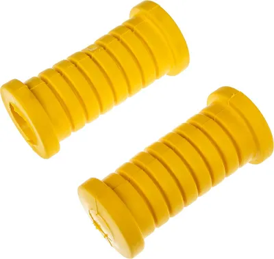 Zdjęcie produktu dla Zestaw 2x gumowe podnózki, zebrowanie poprzeczne, zólty - Simson S51, S50, Schwalbe KR51, SR4