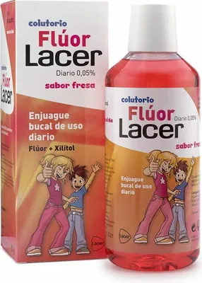Image de Bain de bouche Lacer™ Fluorure 0,05 Fraise 500 ml