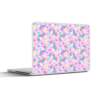 Produktbild von MuchoWow® Laptop Aufkleber Sticker Cover Einhorn - Regenbogen - Muster 30x21 cm - Sticker für Laptop - Selbstklebend