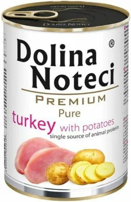 Obrázek produktu pro Mokré krmivo Dolina Noteci Premium Pure Turkey Potatoes 400 g